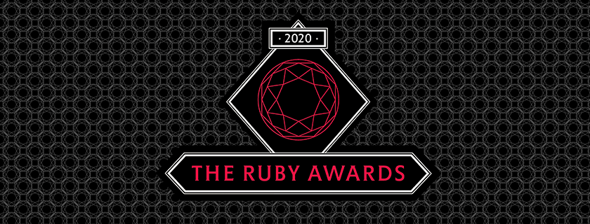 Ruby Awards logo on black background