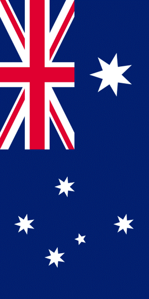 Picture of the Australia Flag vertical