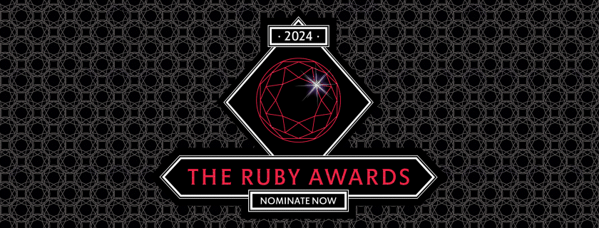 The Ruby Awards 2024 logo nominate now