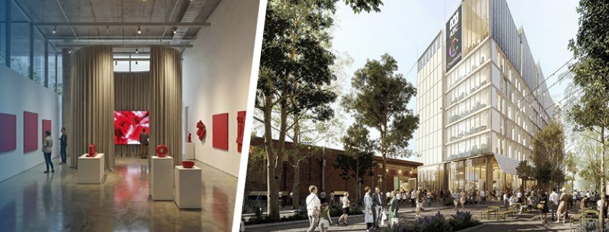 Artists rendition of the arts and media hub and gallery