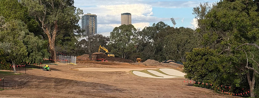 golf course bunkers